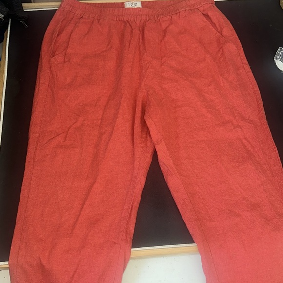 Marine Layer Allison Hemp Trouser Crop Pants Made with Hemp Size Large EUC - Picture 6 of 16